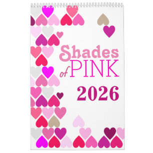 Shades of Pink Calendar