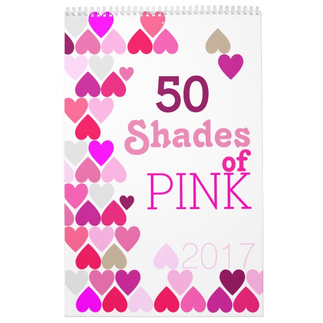 Shades of Pink Calendar (Cover)