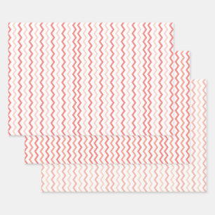 Shades of Pink Chevron Pattern Modern Wrapping Paper Sheet