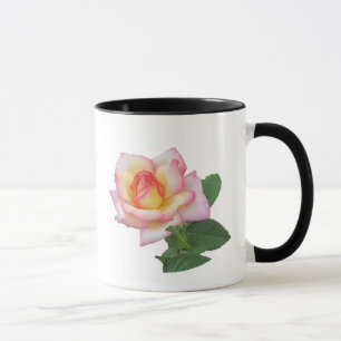 Shades of Pink Hybrid Tea Rose Peace Rose Photo Mug