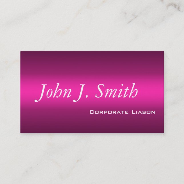 Shades of Pink Modern Standard Business Cards (Front)