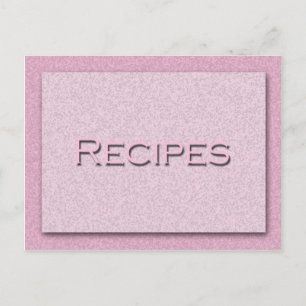 Shades of Pink Recipe Card