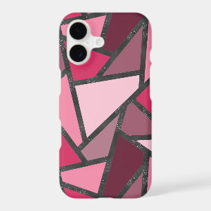 Shades of pink stained glass pattern