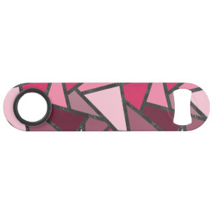 Shades of pink stained glass pattern