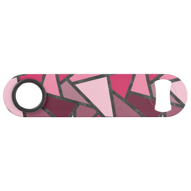 Shades of pink stained glass pattern (Front (Horizontal))