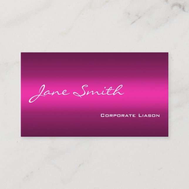 Shades of Pink Standard Business Cards (Front)