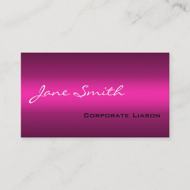 Shades of Pink Standard Business Cards (Front)