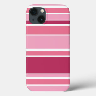 Shades of pink stripes Case-Mate iPhone case