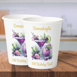 Shades of Purple: A Blue-Violet Birthday Bash Paper Cups
