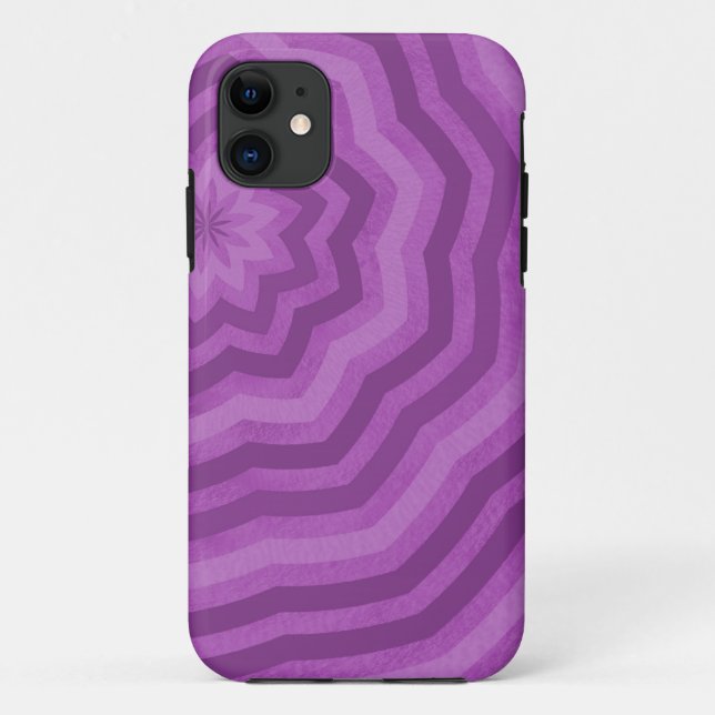 Shades of Purple Abstract Design Case-Mate iPhone Case (Back)