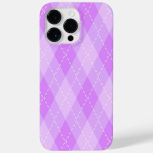 SHADES OF PURPLE ARGYLE DIAMOND PATTERNS Case-Mate iPhone 14 PRO MAX CASE