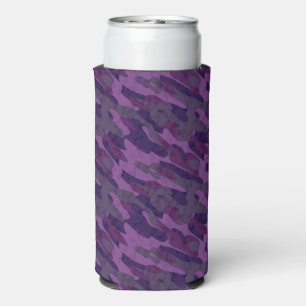 shades of purple camo seltzer can cooler