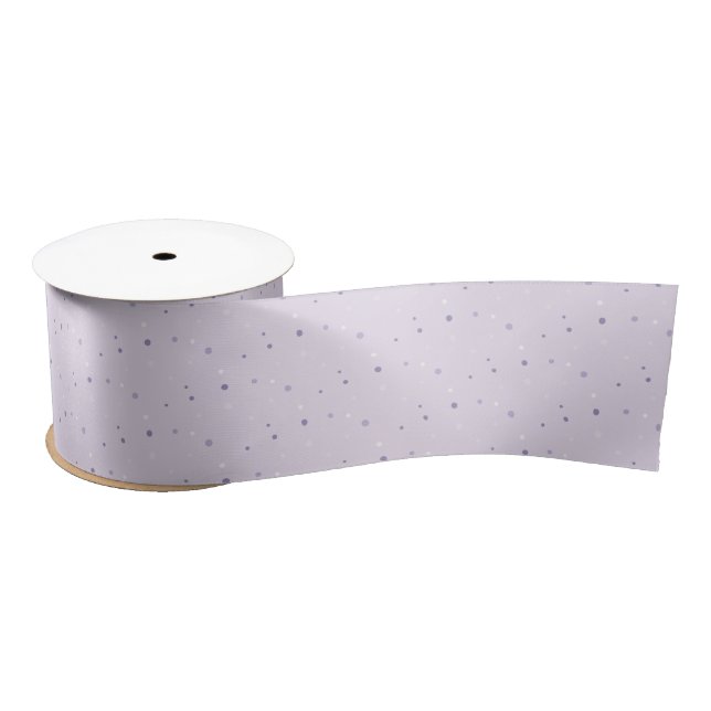 shades of purple dots ribbon satin ribbon (Spool)
