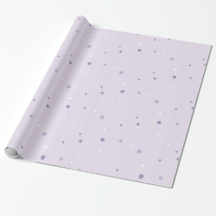 shades of purple dots wrapping paper