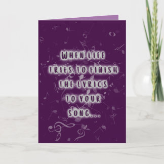 Shades of Purple Hook It Card