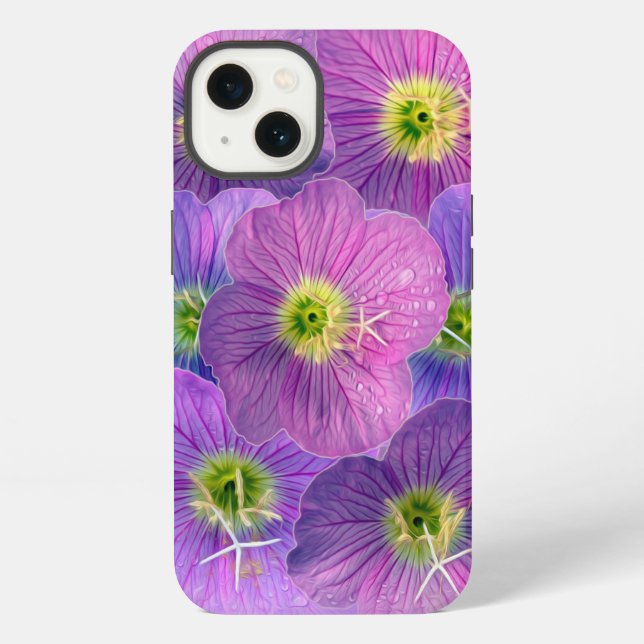 Shades of purple iPhone case (Back)