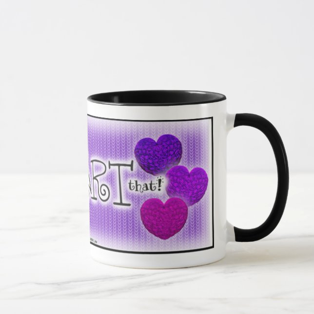 Shades of Purple Knitting "gotta♥that!" Coffee Mug (Right)