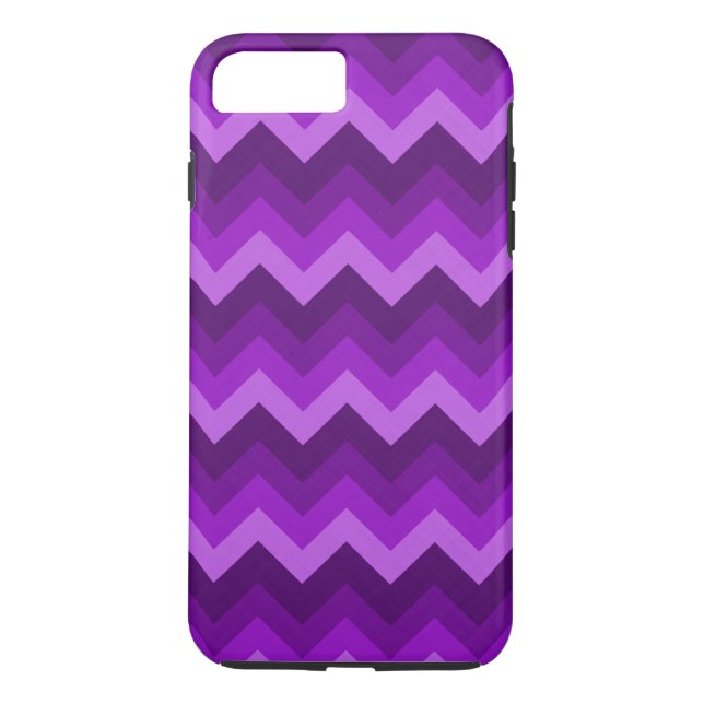 Shades of Purple LG Hombre Chevron ZigZag Pattern Case-Mate iPhone Case (Back)