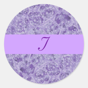 Shades of Purple Monogram Wedding Seals
