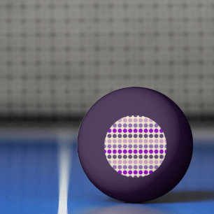 Shades of Purple Polka Dots by Shirley Taylor Ping Pong Ball