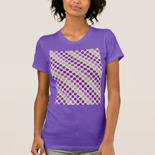 Shades of Purple Polka Dots by Shirley Taylor T-Shirt
