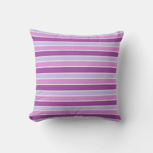Shades of Purple Striped Cushion