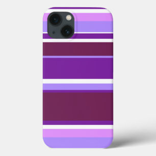 Shades of purple stripes Case-Mate iPhone case