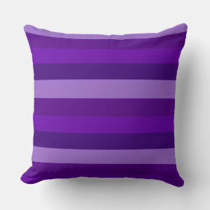 Shades of Purple Stripes Cushion