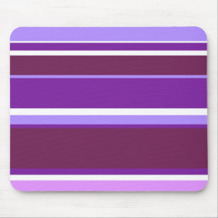 Shades of purple stripes mouse mat