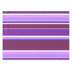 Shades of purple stripes tablecloth