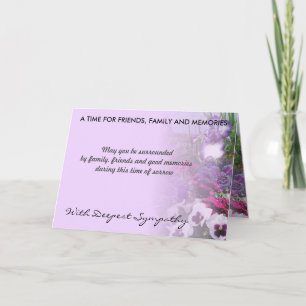 shades of purple sympathy card 16a
