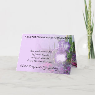 shades of purple sympathy card 16b