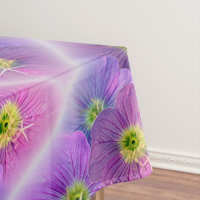 Shades of purple tablecloth (In Situ)