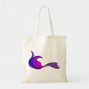 Shades of Purple tie dye mermaid tail Tote Bag