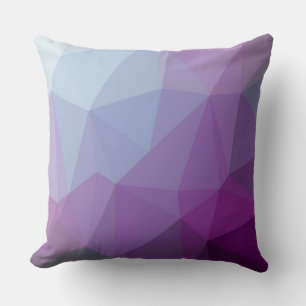 Shades of Purple Triangle Abstract Cushion