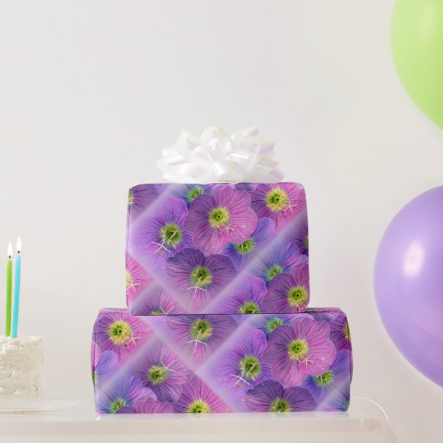 Shades of purple wrapping paper (Party Gifts)