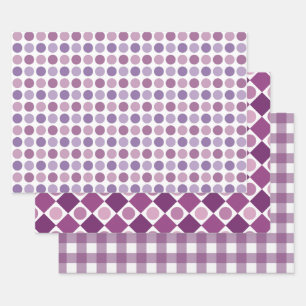 SHADES OF PURPLE WRAPPING PAPER SHEET