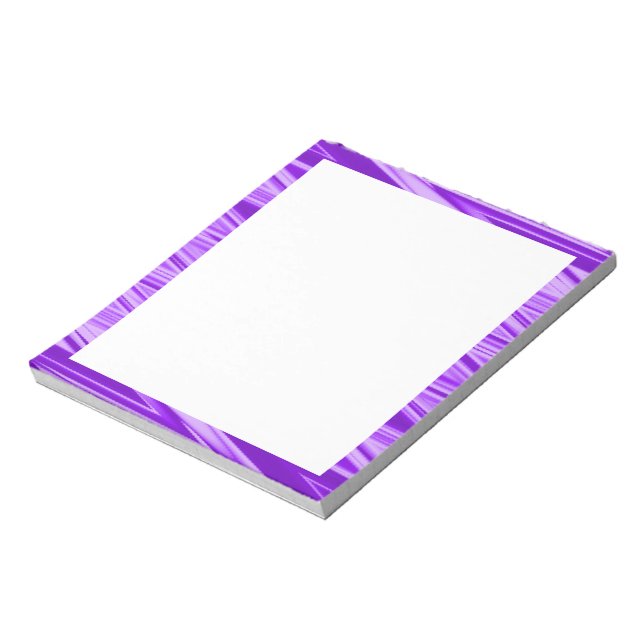 Shades of Purple Zigzag Pattern Notepad (Rotated)