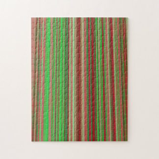 Shades of Red and Green Jigsaw Puzzle