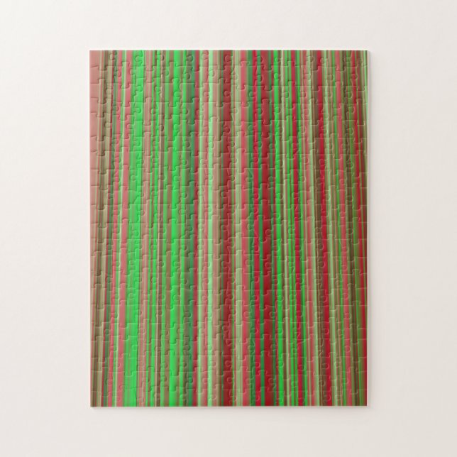 Shades of Red and Green Jigsaw Puzzle (Vertical)