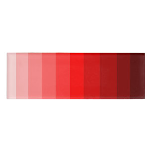 Shades of Red Name Tag