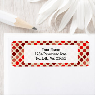 Shades Of Red Polka Dots by Shirley Taylor