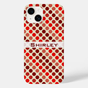 Shades of Red Polka Dots by Shirley Taylor Case-Mate iPhone 14 Case