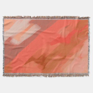 Shades of Rosy Blush Throw Blanket