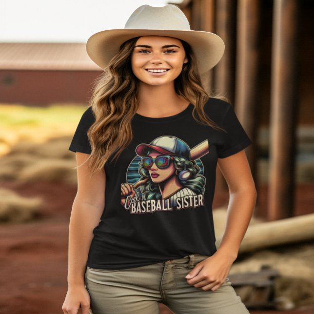 Shades of Strength  Cool Baseball Sister T-Shirt (Creator Uploaded)