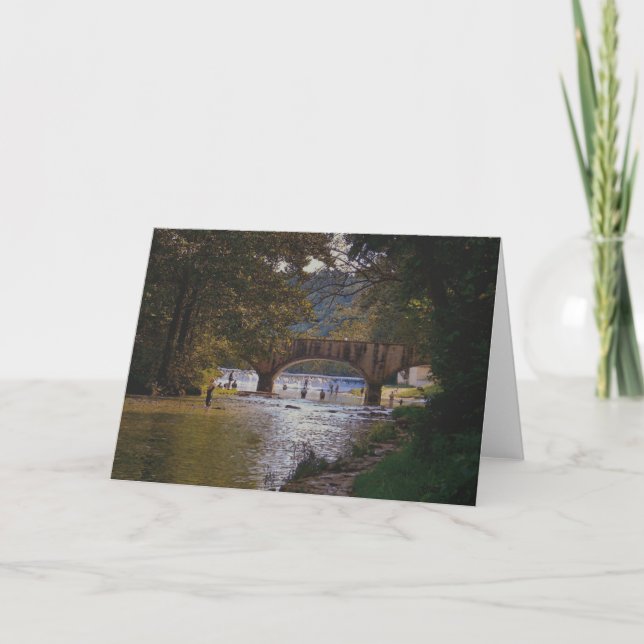 Shades of Summer Green Notecard (Front)