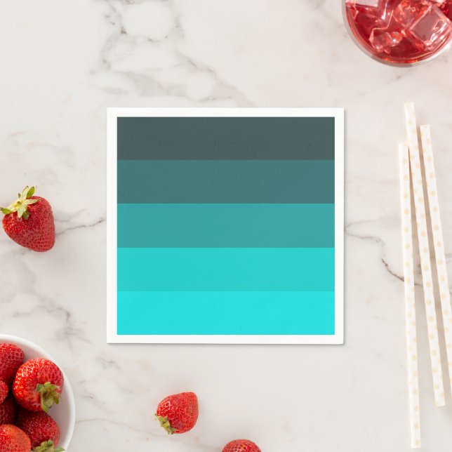 Shades of Turquoise Napkin (Insitu)