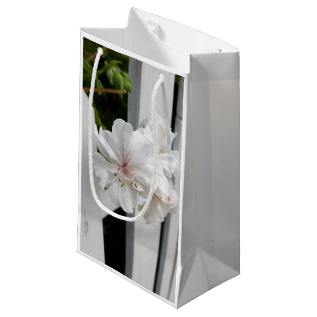 shades of white small gift bag (Front Angled)