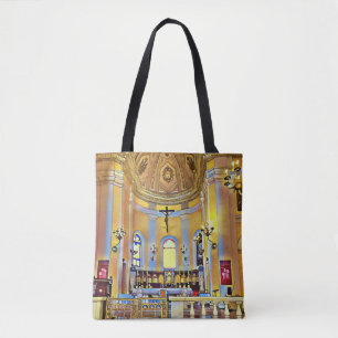 Shades of Yellow Periwinkle Artistic Sanctuary Tote Bag