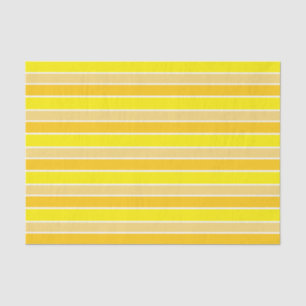 Shades of Yellow Stripes Tissue Paper